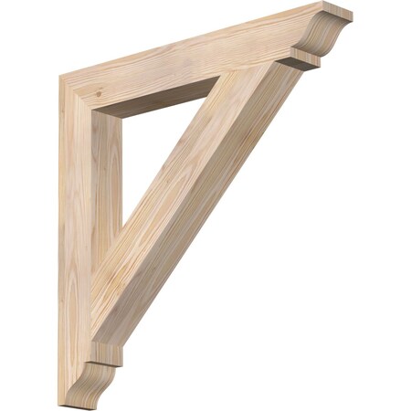 Ekena Millwork Traditional Traditional Smooth Bracket, Douglas Fir, 3 1/2"W x 26"D x 26"H BKT04X26X26TRA01SDF
